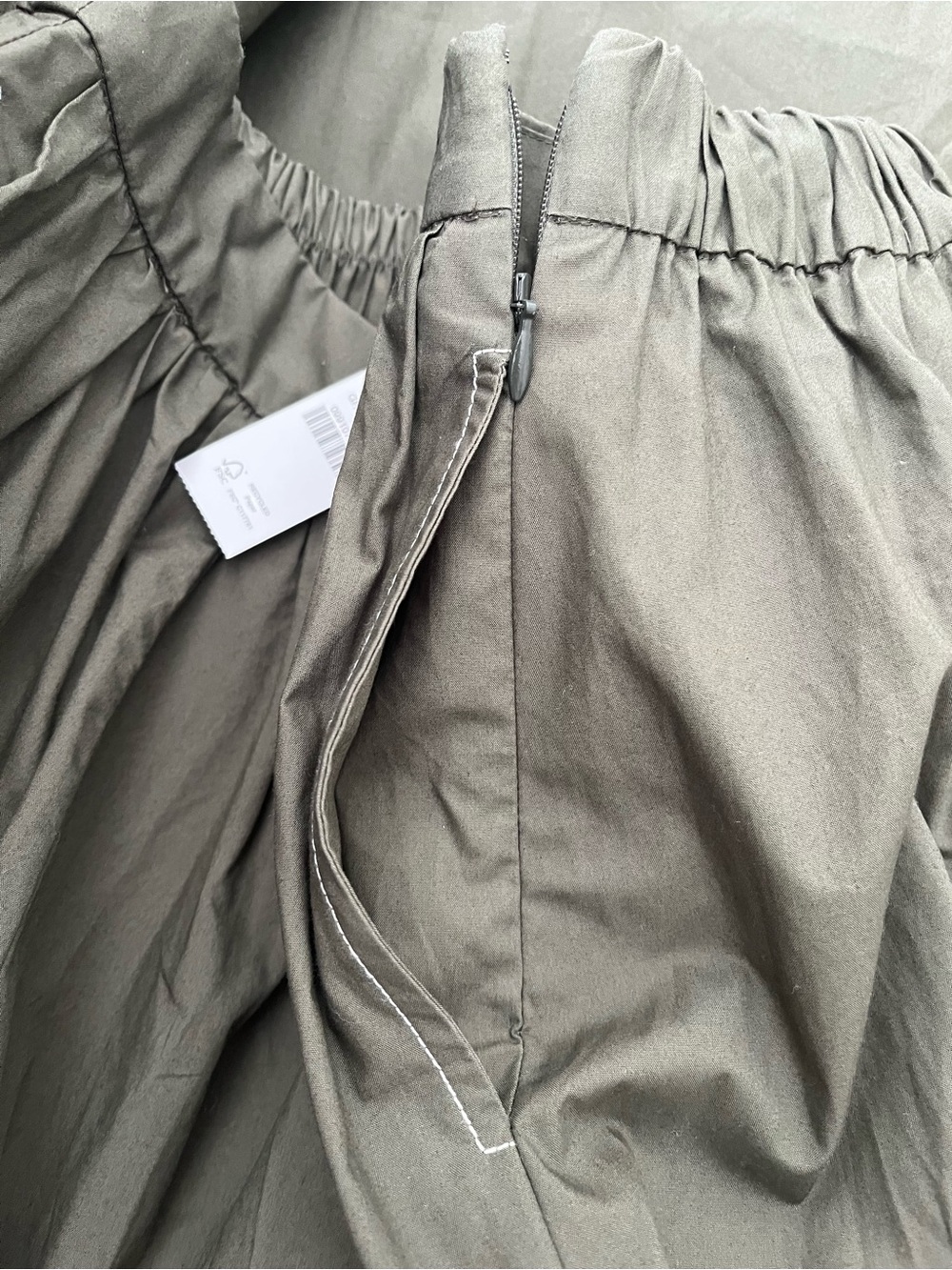 NWT J.Crew Contrast-stitch Midi Skirt in Cotton Poplin NWT Size 10 - Picture 10 of 10